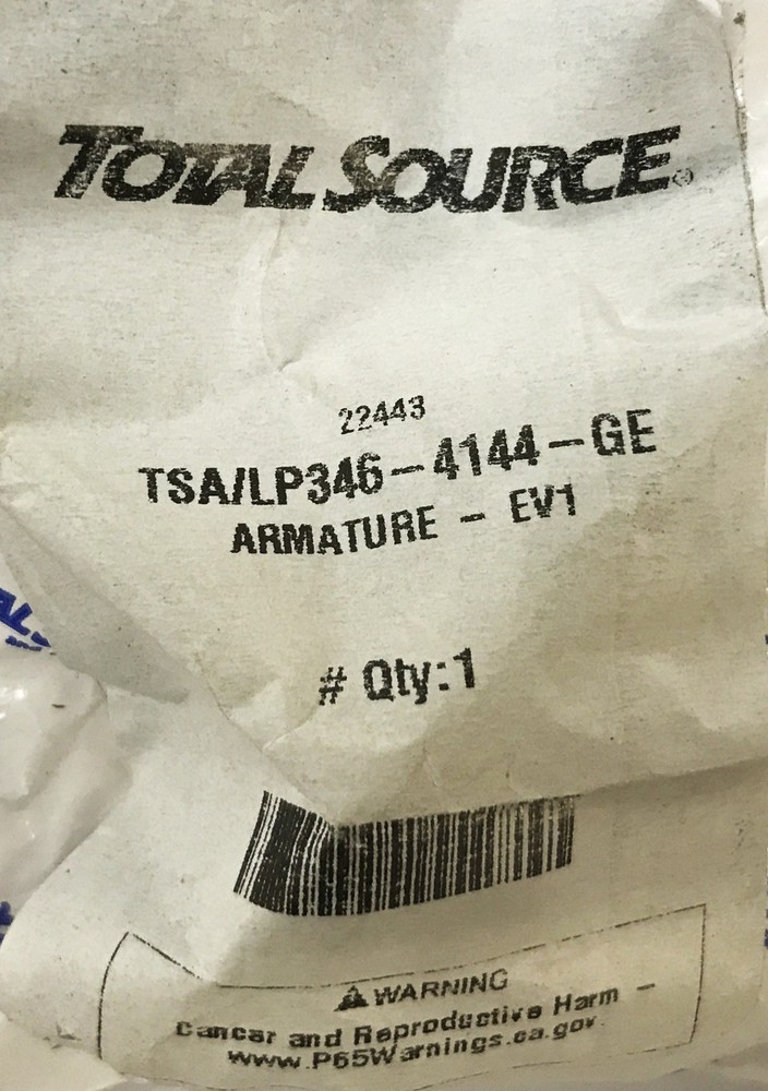 Total Source Pump Armature LP346-4144 NOS
