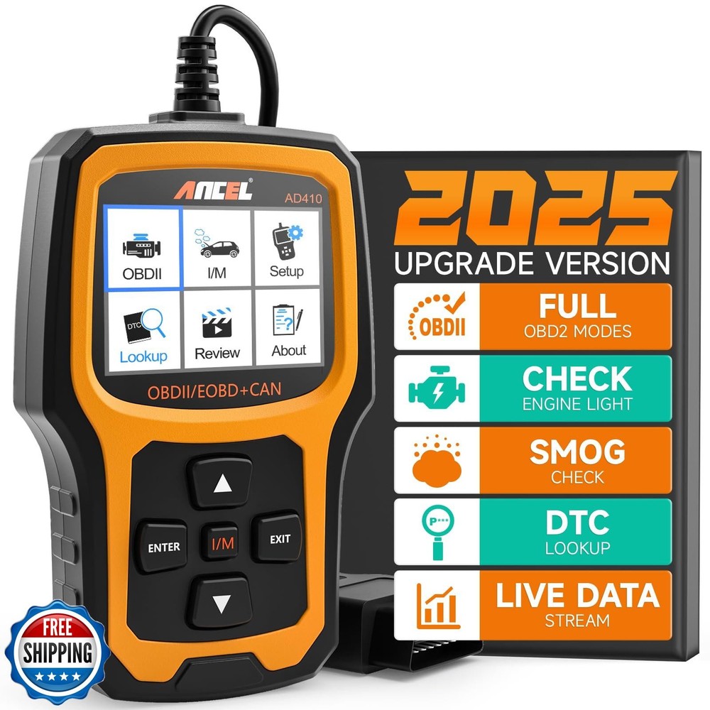 ANCEL AD410 Enhanced OBD2 Scanner, Vehicle Code Reader for Check Engine Light