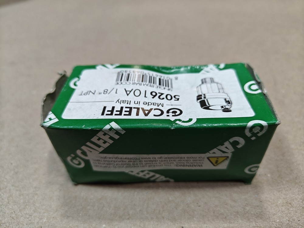 Caleffi 502610A ROBOCAL Automatic Air Vent 1/8" NPT Male, Ships Next Day