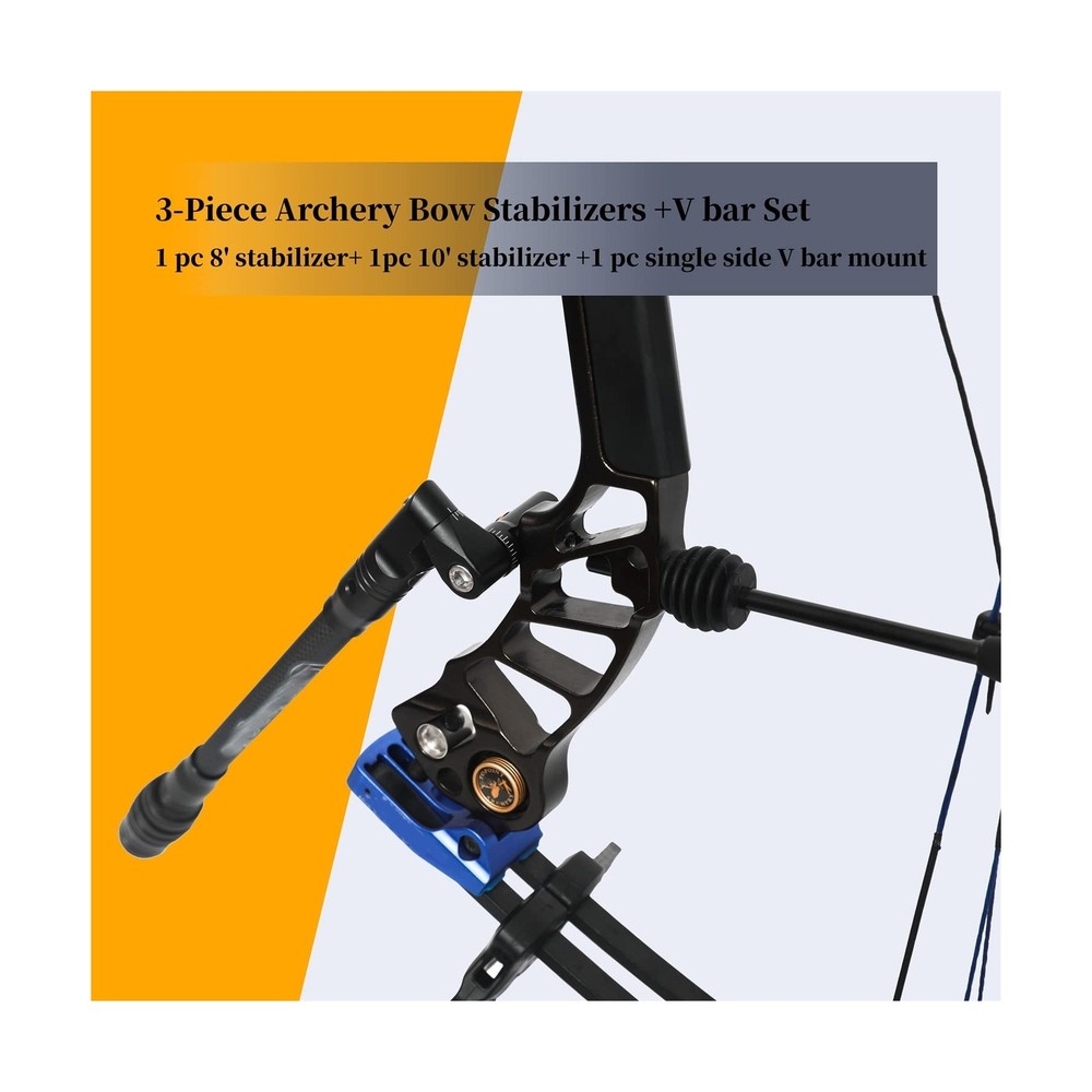 Archery Bow Stabilizer Set for Compound bow Hunting Stabilizer Kit including ...