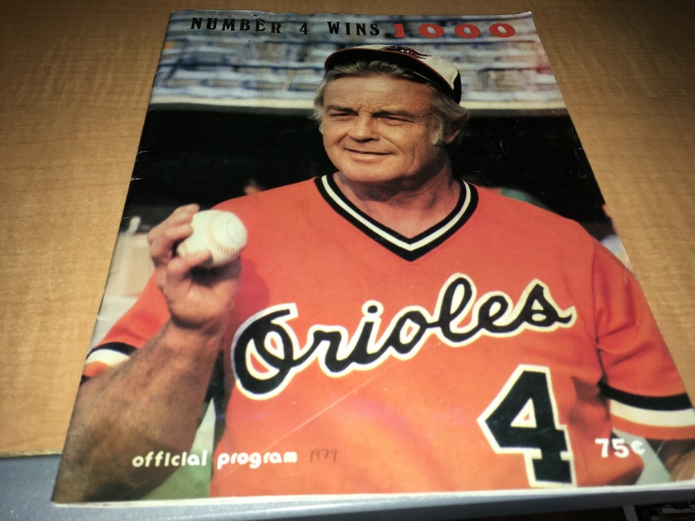 Baltimore Orioles 1979 Baseball Program EARL WEAVER