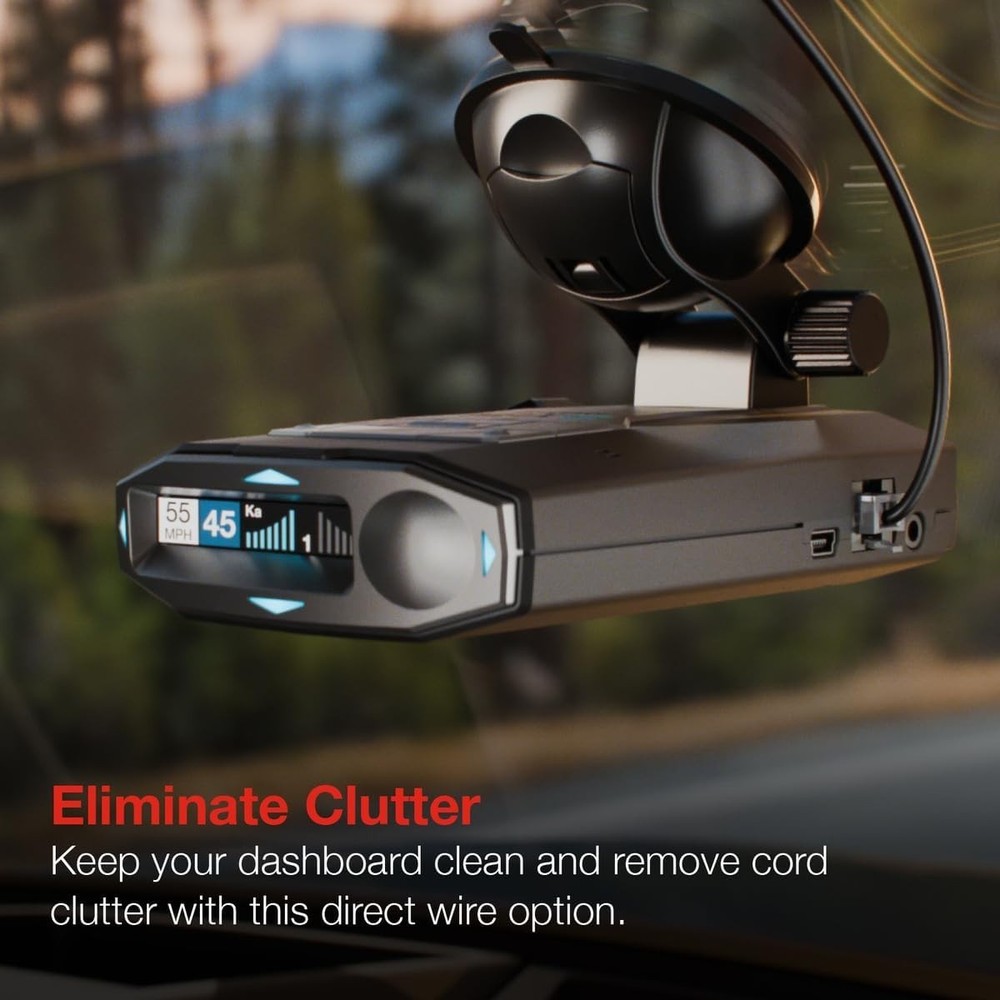 Escort Radar Detector SmartCord Direct Wire with Red LED Light