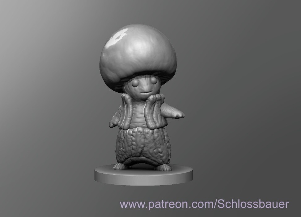 Toad Fighter Warrior Barbarian 28mm Scale DND D&D Mario Tabletop Miniature