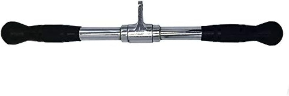 Lat Cable Machine Attachment Curl Pulldown Barbell Revolving Bar Multi-Exerciser
