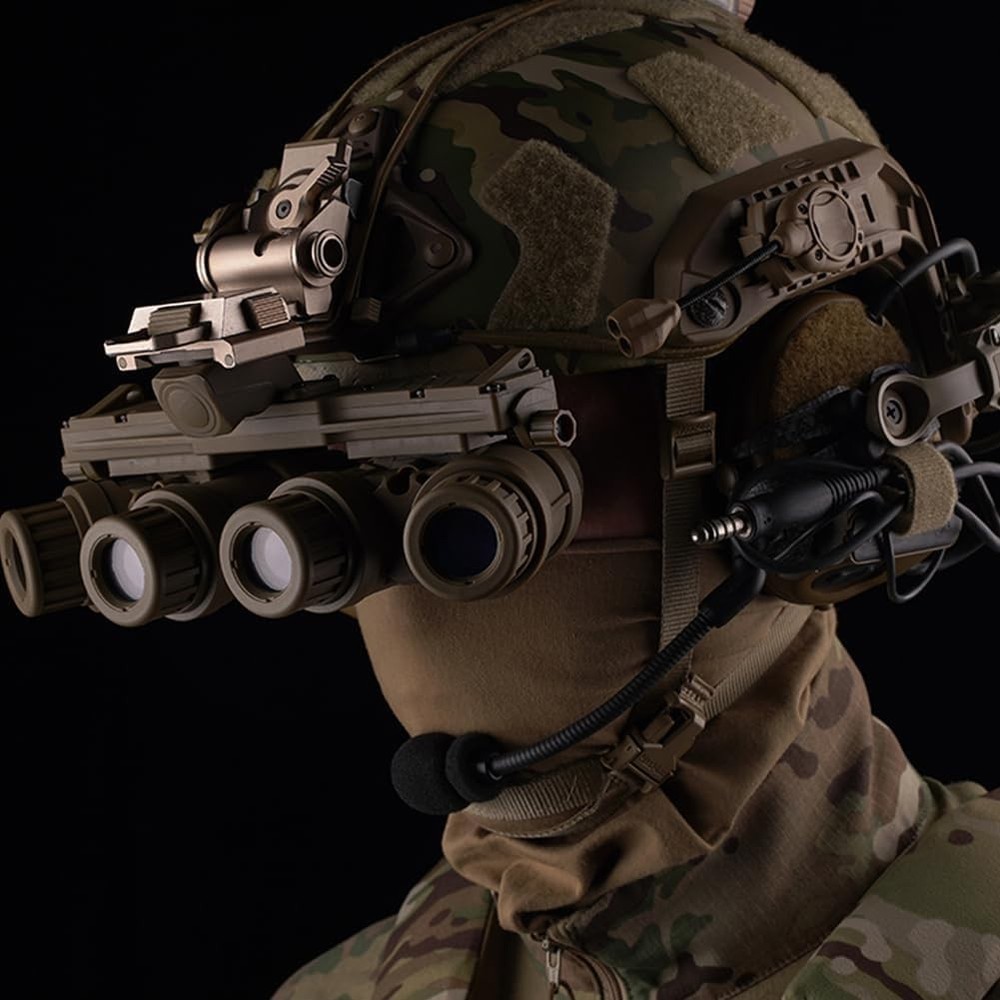Tactical Night Vision Goggles Model with Adjustable Helmet Mount for PVS15/PV...