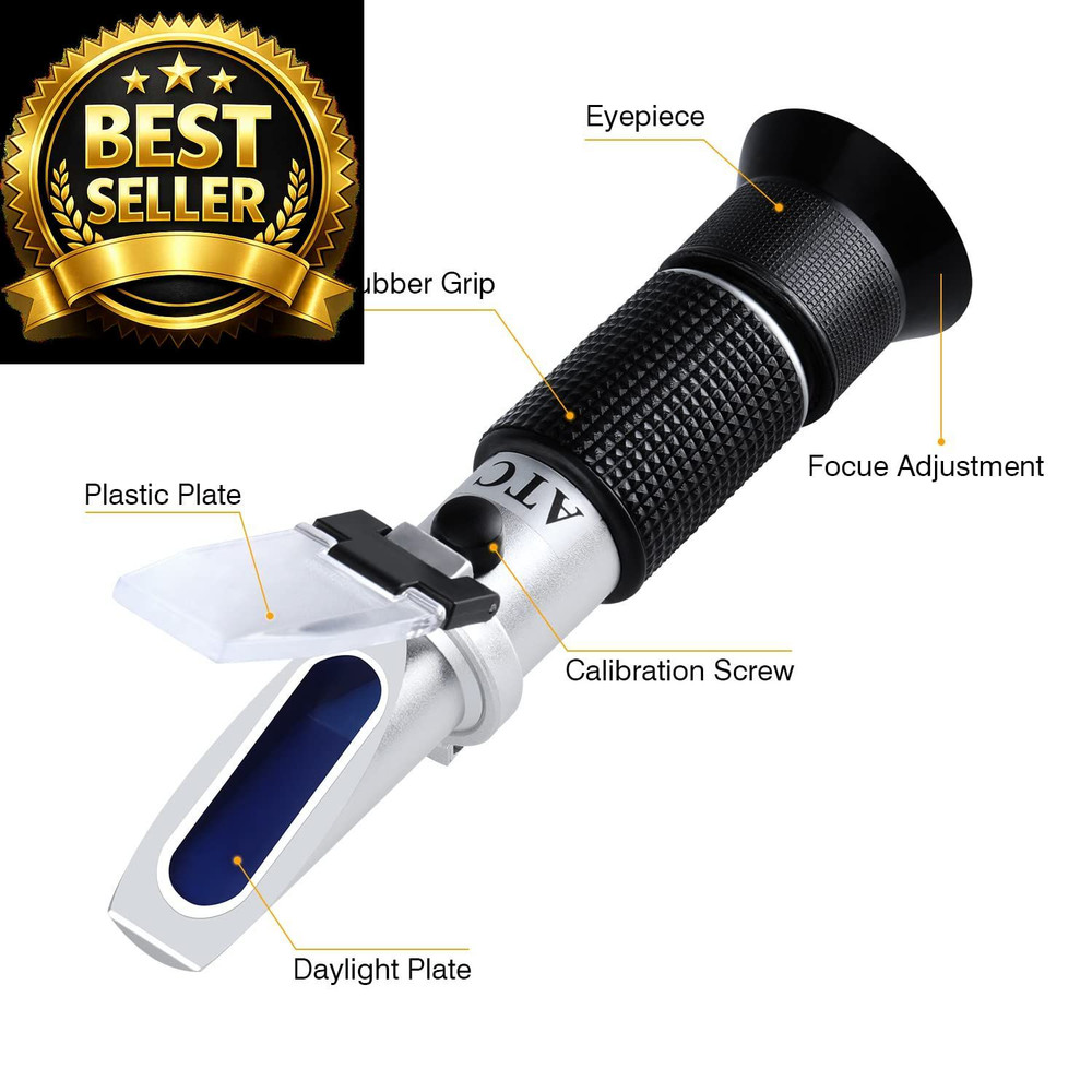 Antifreeze Refractometer 4-in-1 Coolant Tester for Checking...