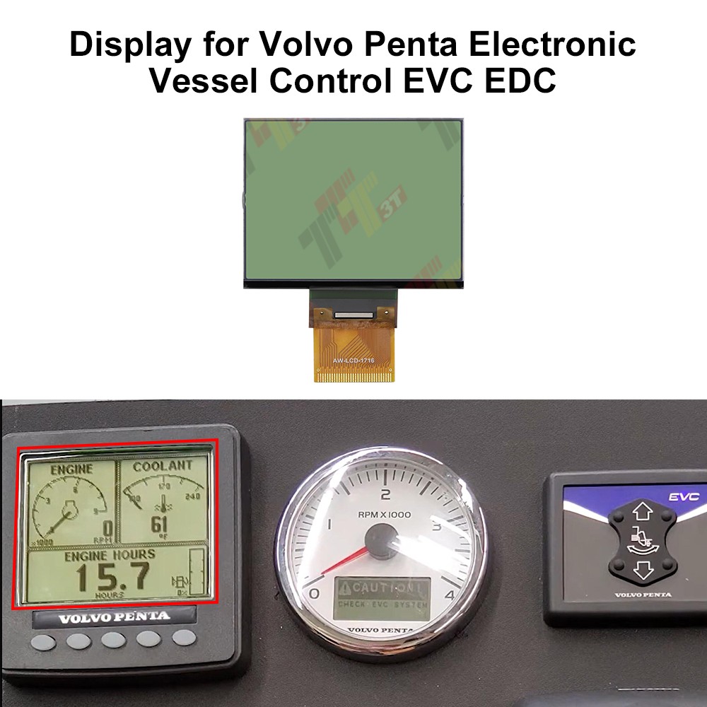 Display for Volvo Penta Electronic Vessel Control EVC EDC