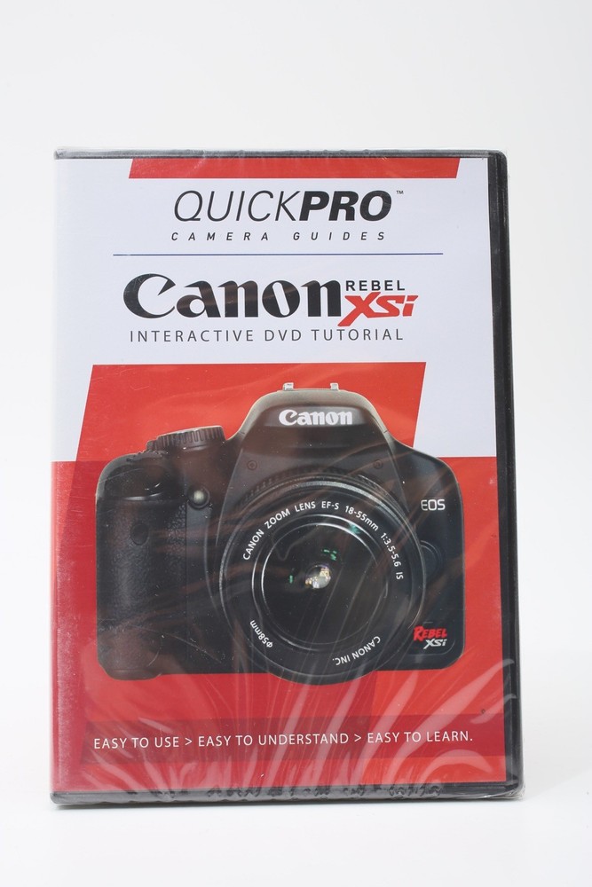 QuickPro Camera Guides Canon Rebel XSi Interactive DVD Tutorial Instruction++NEW