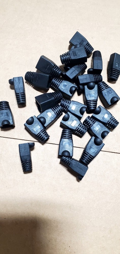 Snagless Boot; RJ45; CAT6A Solid; 7mm; BLK