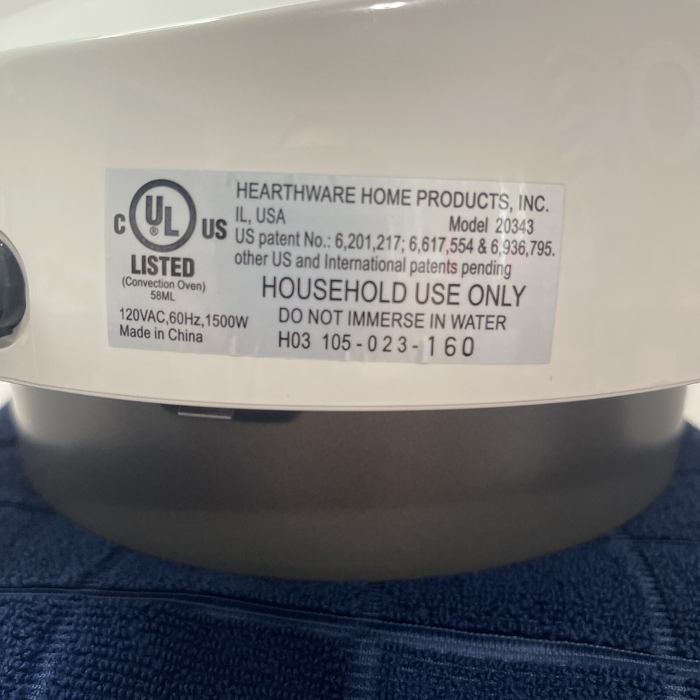 NUWAVE PRO INFRARED OVEN 20344 POWER HEAD REPLACEMENT New Open Box