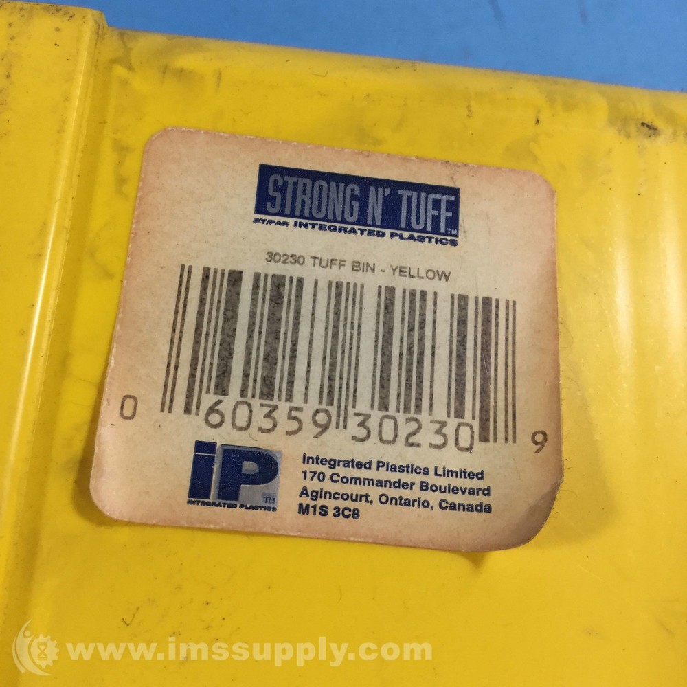 Integrated Plastics 30230 Plastic Stacking Hanging Bin, Yellow USIP