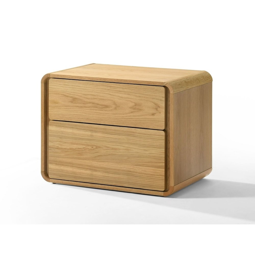 Modrest Dustin - Modern Natural Oak Nightstand