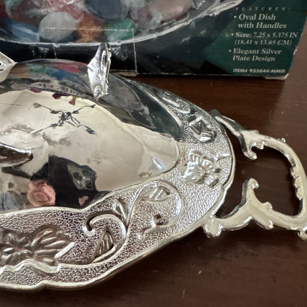 Vintage Silver-plated Footed Candy Dish