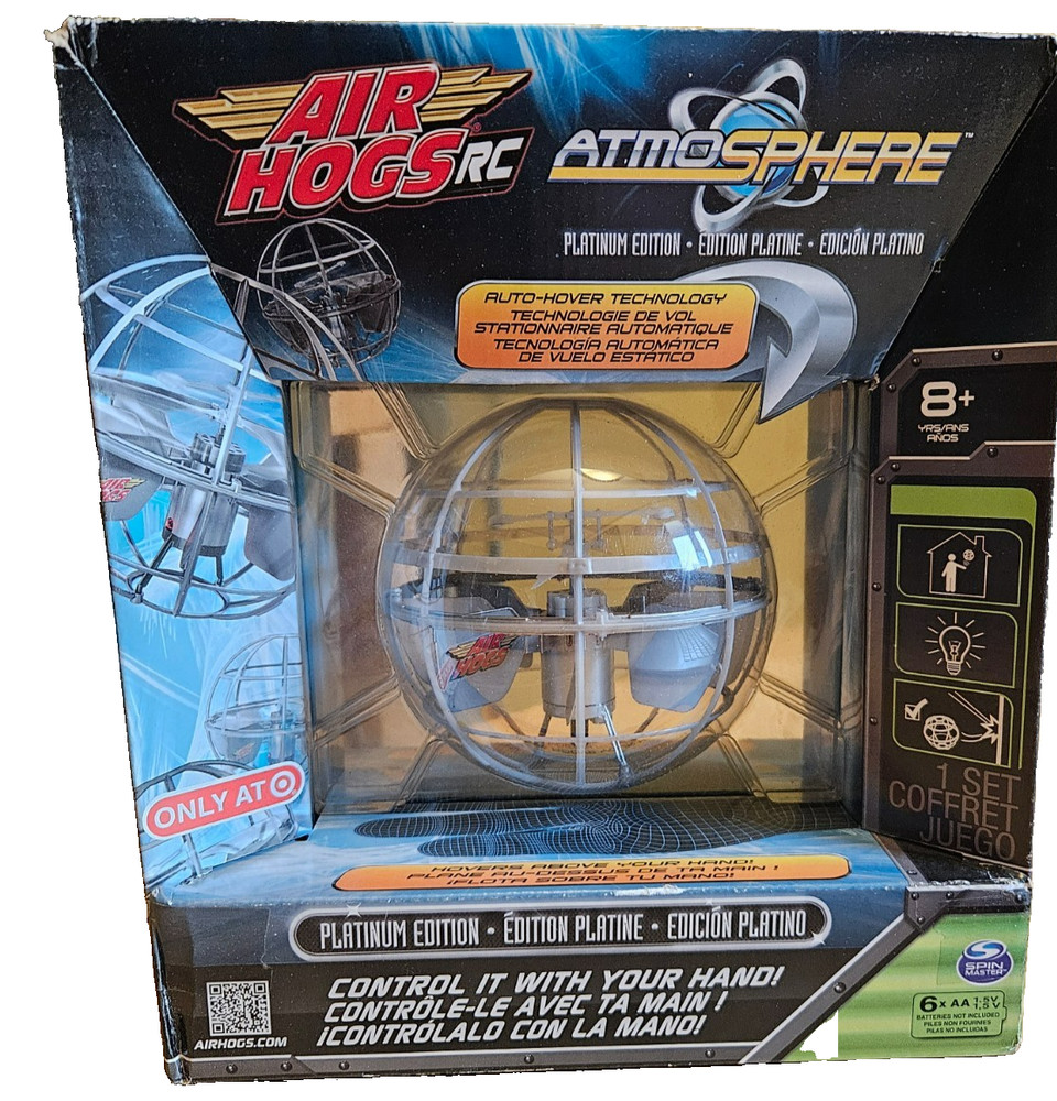 Air Hogs Rc Axis Hovering Sphere Wave Control Spin Master, Platinum Edition