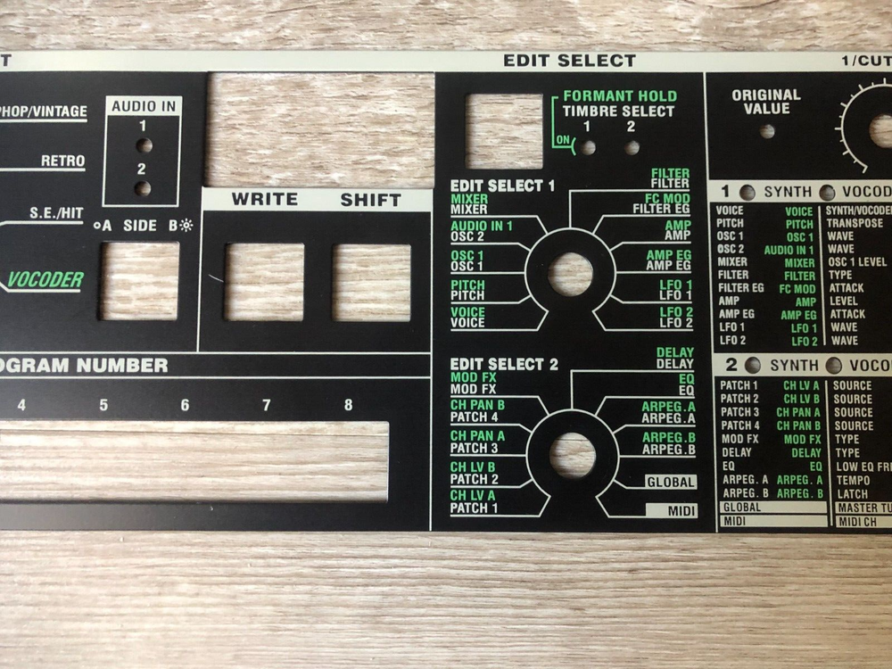 MicroKorg Faceplate in Near Mint Condition - Replacement Parts
