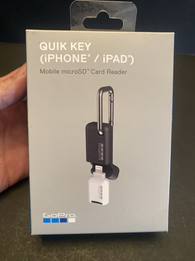 Quik Key iPhone iPad mobile microSD card reader GoPro