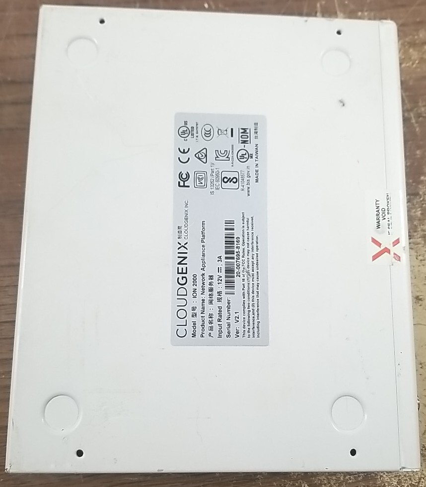 Cloudgenix ION 2000 Network Appliance Platform. UNIT ONLY. *READ⬇️*