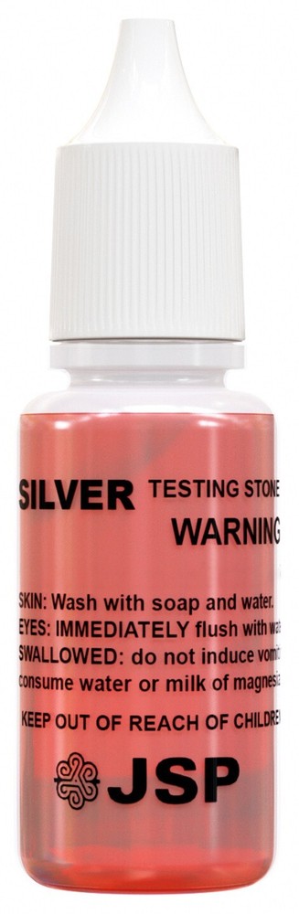 Silver Testing Kit 2 Solutions Acid with Scratch Stone & Neutralizer JSP 999