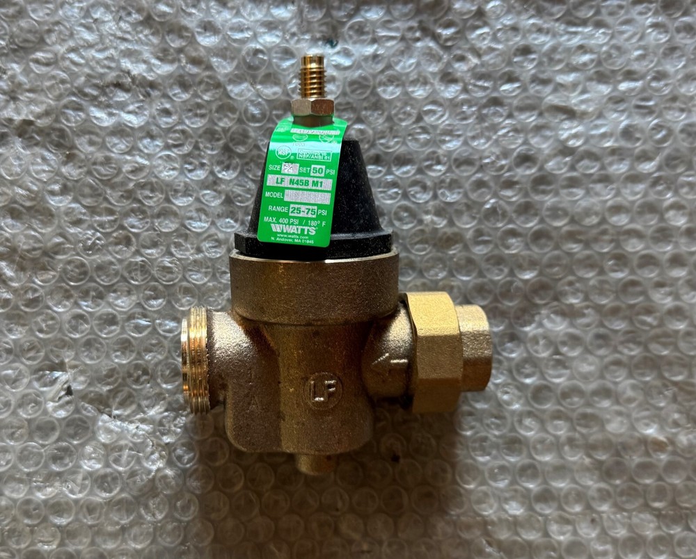 WATTS Water Pressure Valve P/N LF N45B M1 Size 3/4"
