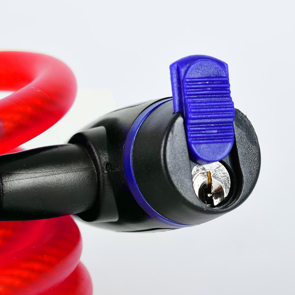 Oxford Motorcycle Cable Lock 12mm Cycle Security Locks Red 1.8M