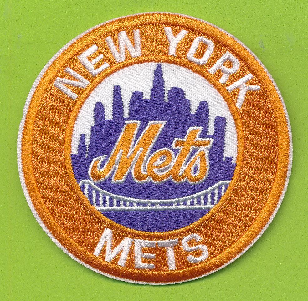 3"  Circular New York Mets Embroidered Iron On Patch
