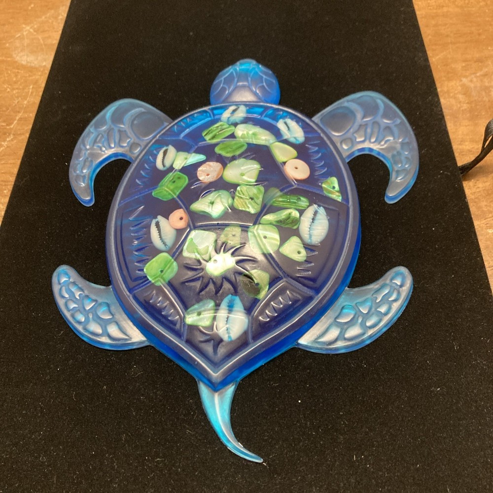Turtle Wall Art, Expoxy Resin, Handmade,7x5”