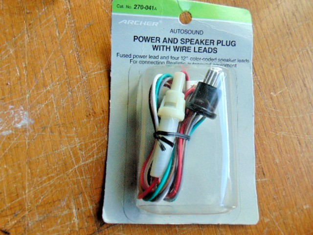 Archer 270-041A power and speaker plug