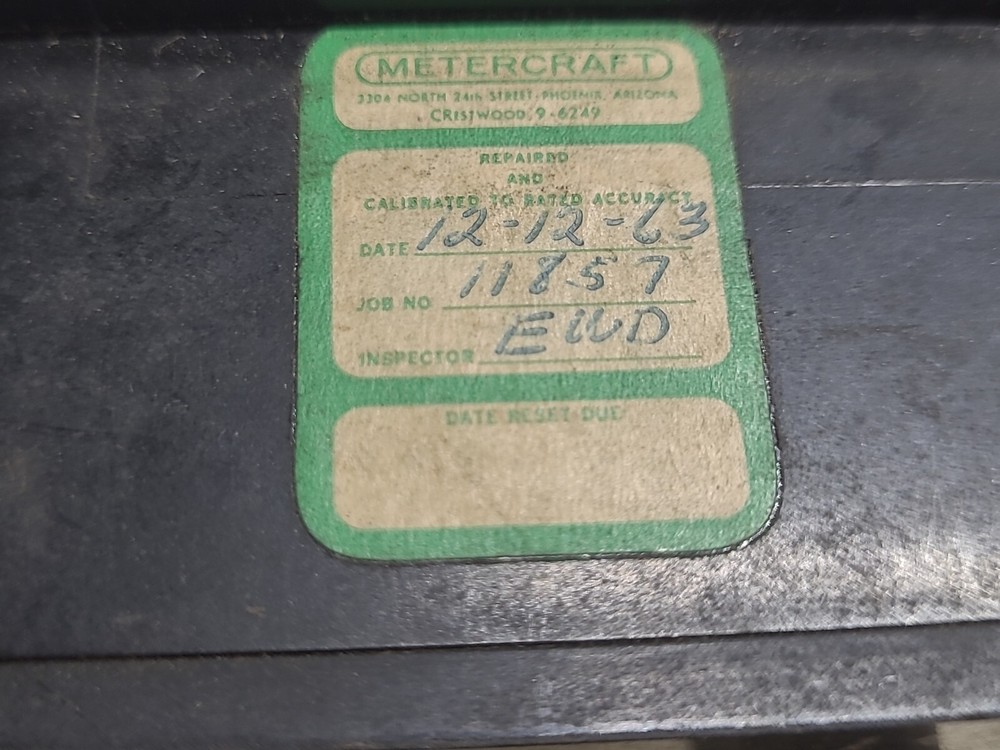 Weston Dc Voltmeter Model 741-60