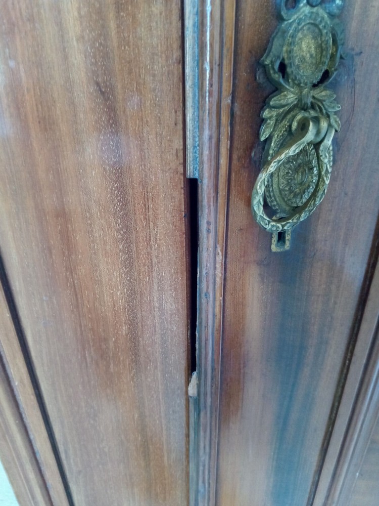 Victorian mirrored door mans wardrobe