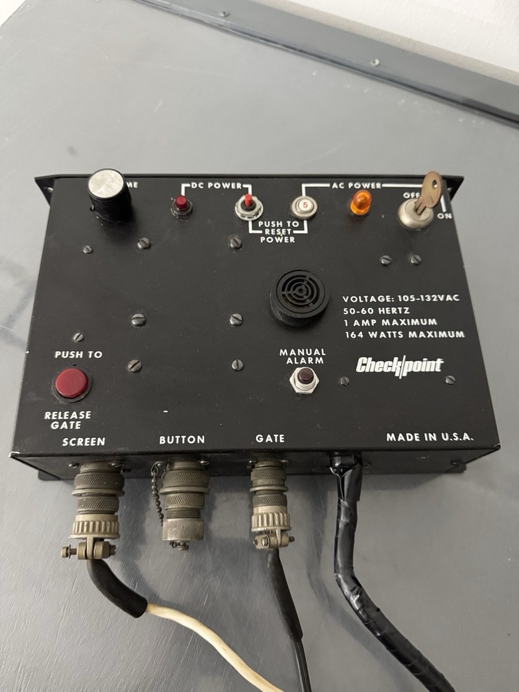 CheckPoint Vintage Security Control Panel Module Power Supply Unit Box