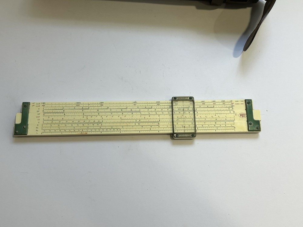 Vintage Frederick Post (POST) 1460 Versalog Slide Rule w/ Leather Case