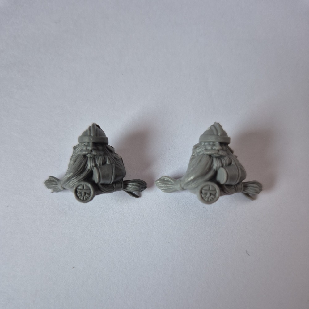 Warhammer Dwarf Warriors Front Head x 2