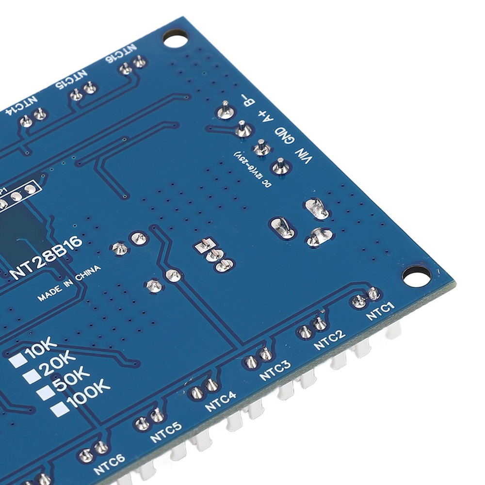 16 Channel RS485 Temperature Data Logger Modbus RTU 100K