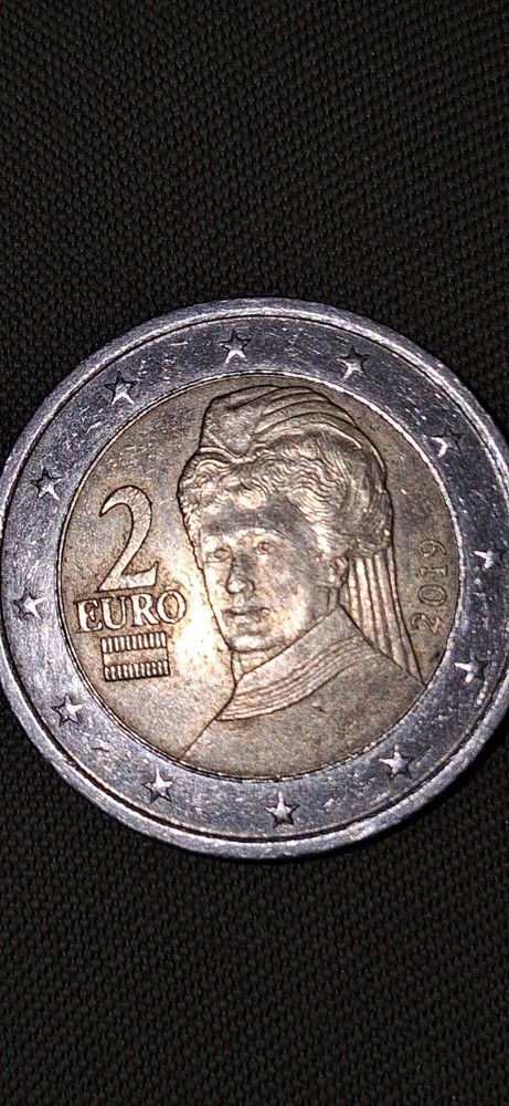 2 Euro 2019 Austrian Exalend Condition Very Rare Errors Colectebol