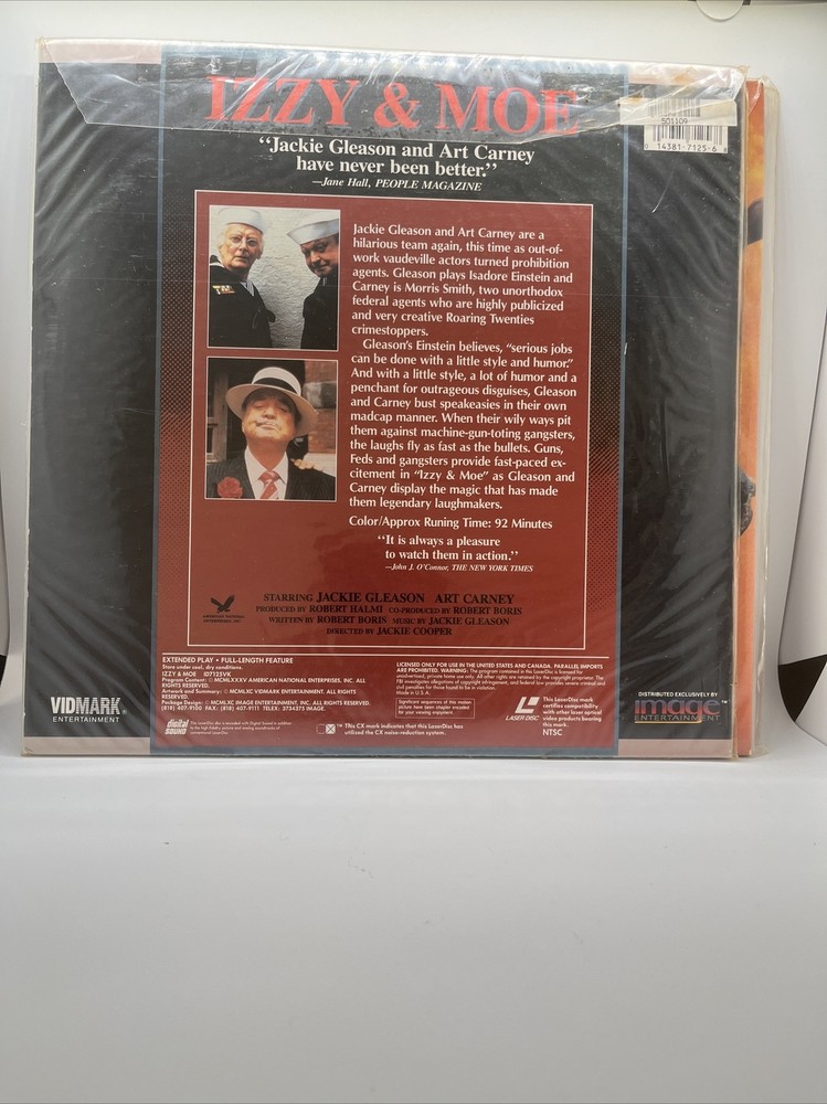 Izzie And Moe Laserdisc