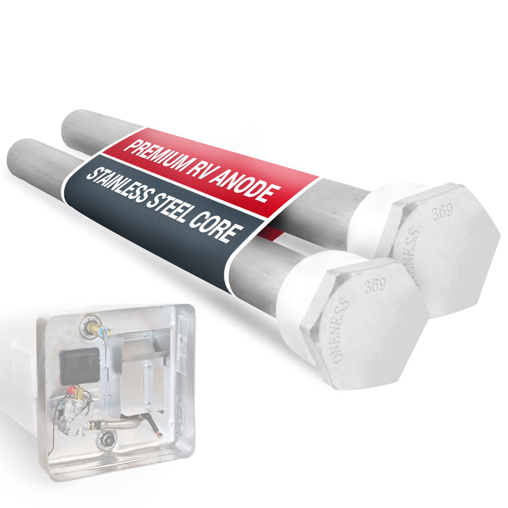 ONENESS 369 (2 Pack) RV Water Heater Anode Rod Suburban 9.25 in x 3/4 in NPT