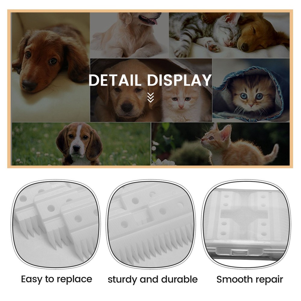 10Pcs/Lot Replaceable Ceramic 18 Teeth Pet Ceramic Clipper Cutting Blade3286