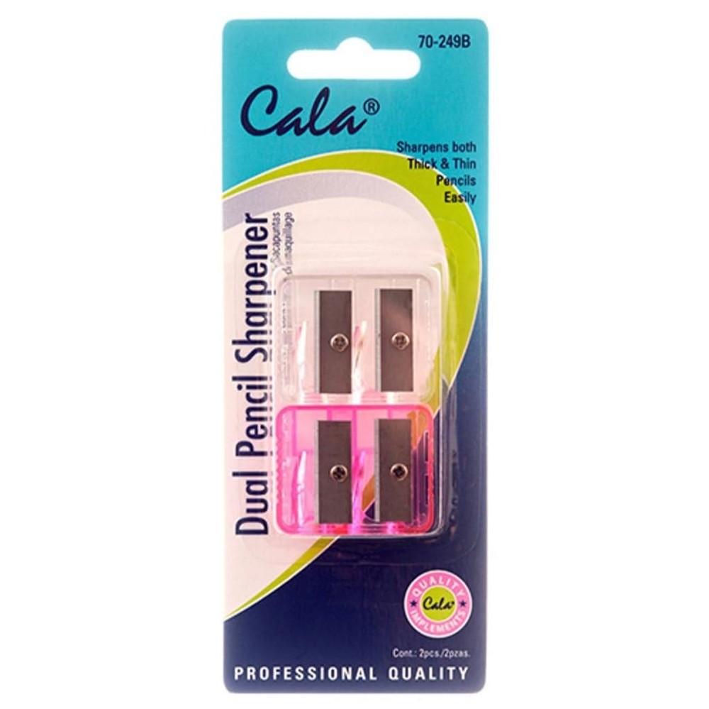 Cala Dual pencil sharpener 2 count Creme Makeup Multicolor Functional Zombie