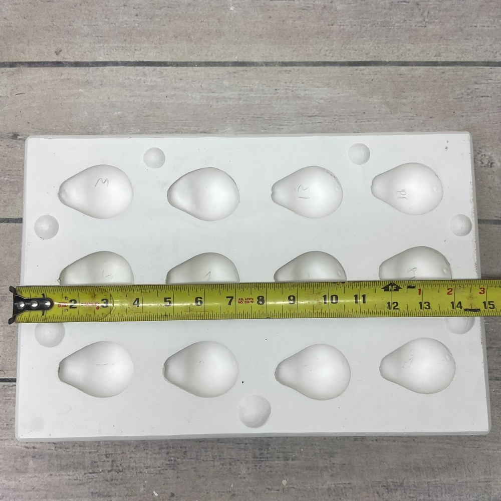 Unbranded Ceramic Casting Mold Twelve Pears Figurine