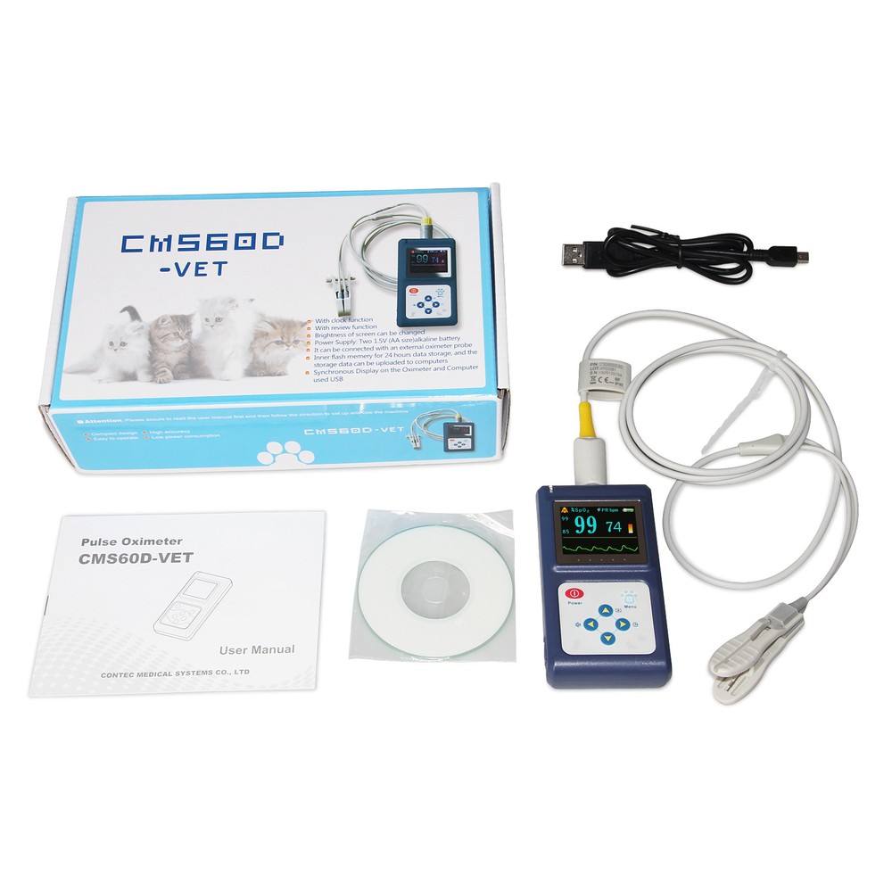 CONTEC Veterinary Handheld CMS60D-Vet Pulse tester pulse oxygen saturation,Hot