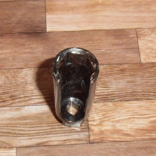 3-1/2" Tall Painted Metal Open Side Deep Well Socket~Unknown Maker /Socket Size
