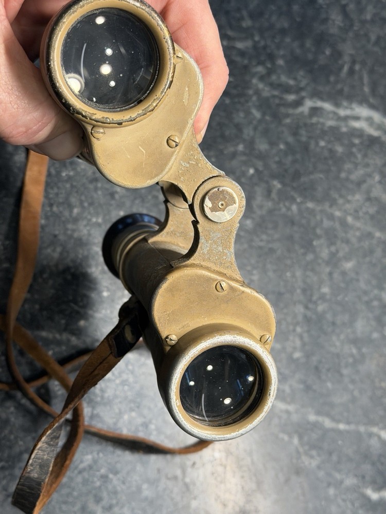 German WW2 tropical Binoculars Complete. Clear Optics