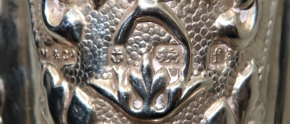 Georg Jensen 830 Silver 1921 Solid Serving Spoon, 8 3/8"