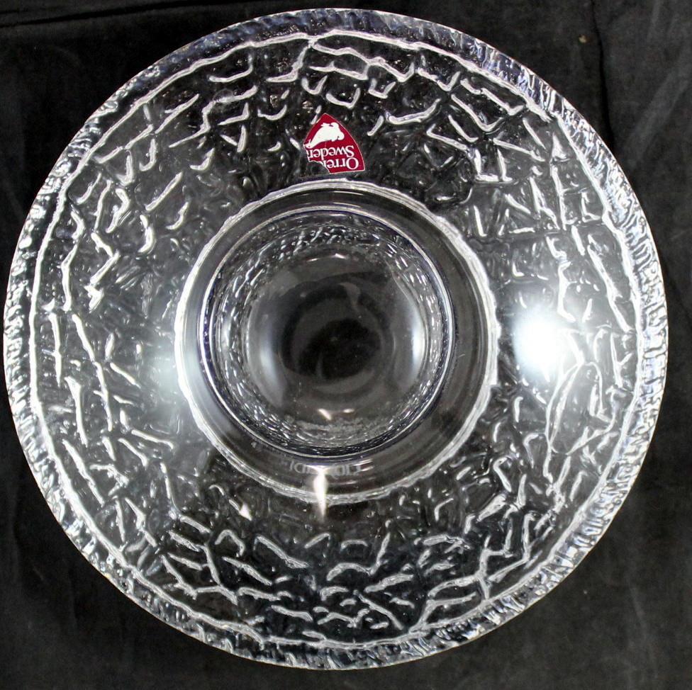 Orrefors Crystal Discus Votive Candle Holder