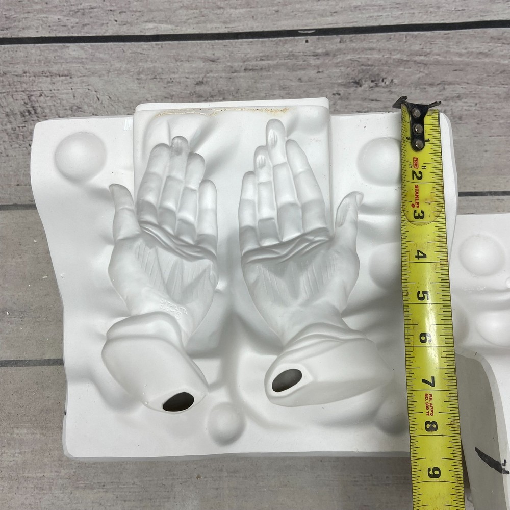 Vintage Atlantic Ceramic Casting Mold Lg Praying Hand #A367