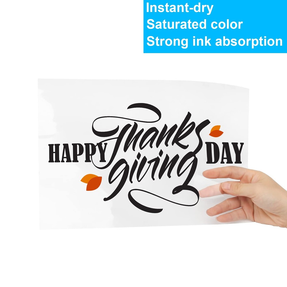 25 Pack Printable Clear Transparency Sheets Inkjet Transparency Film Sheets