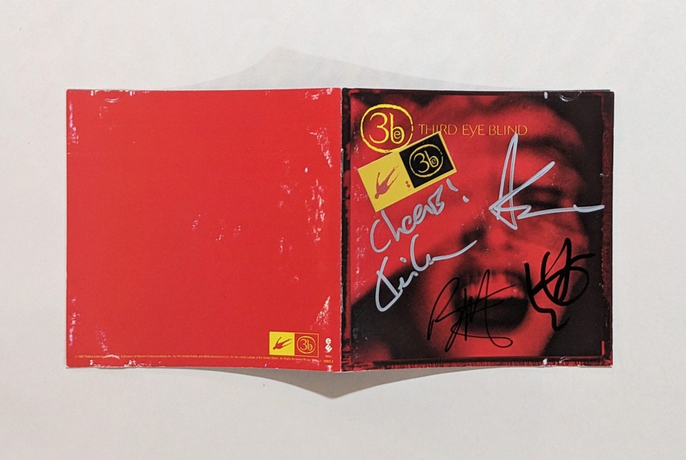 THIRD EYE BLIND 3EB signed compact disc self titled debut CD autograph COA