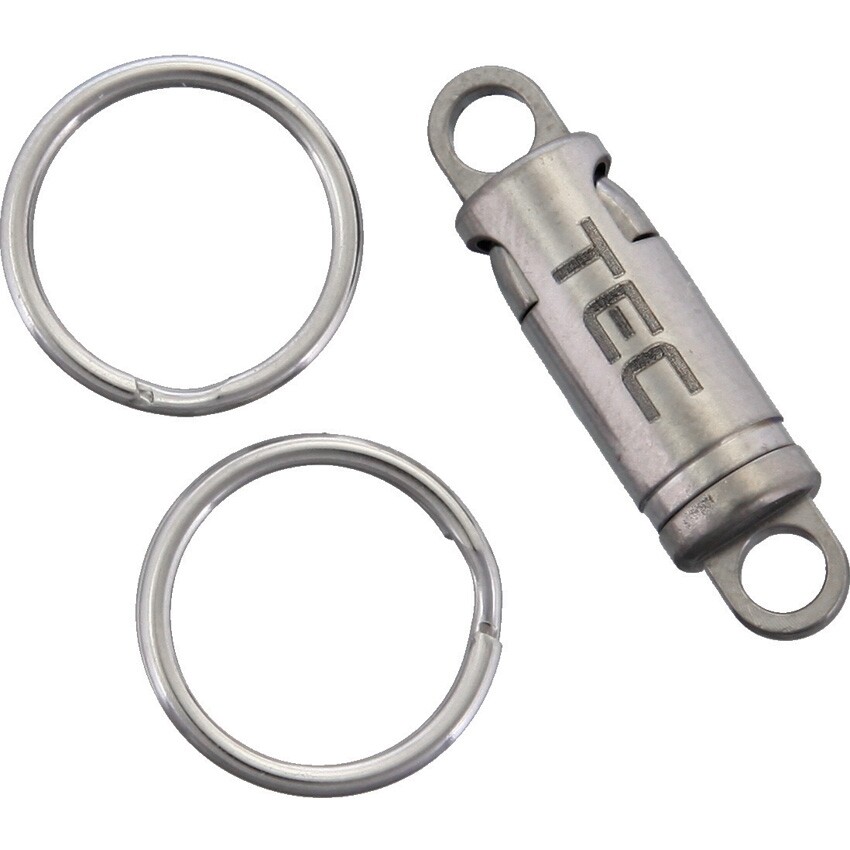 TEC Accessories Python-QR Mini Connector Clip Titanium Size 11 w/ Split Rings