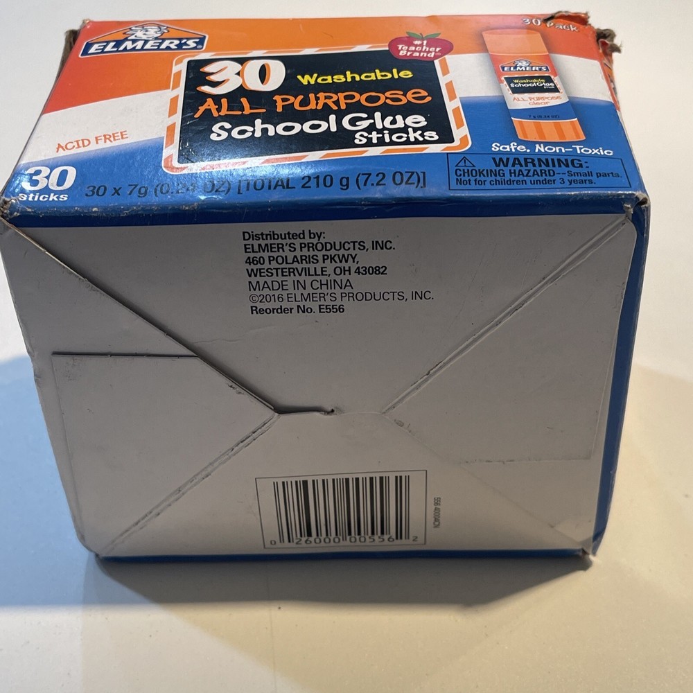 Elmer's Washable School Glue Sticks 30/Box E556