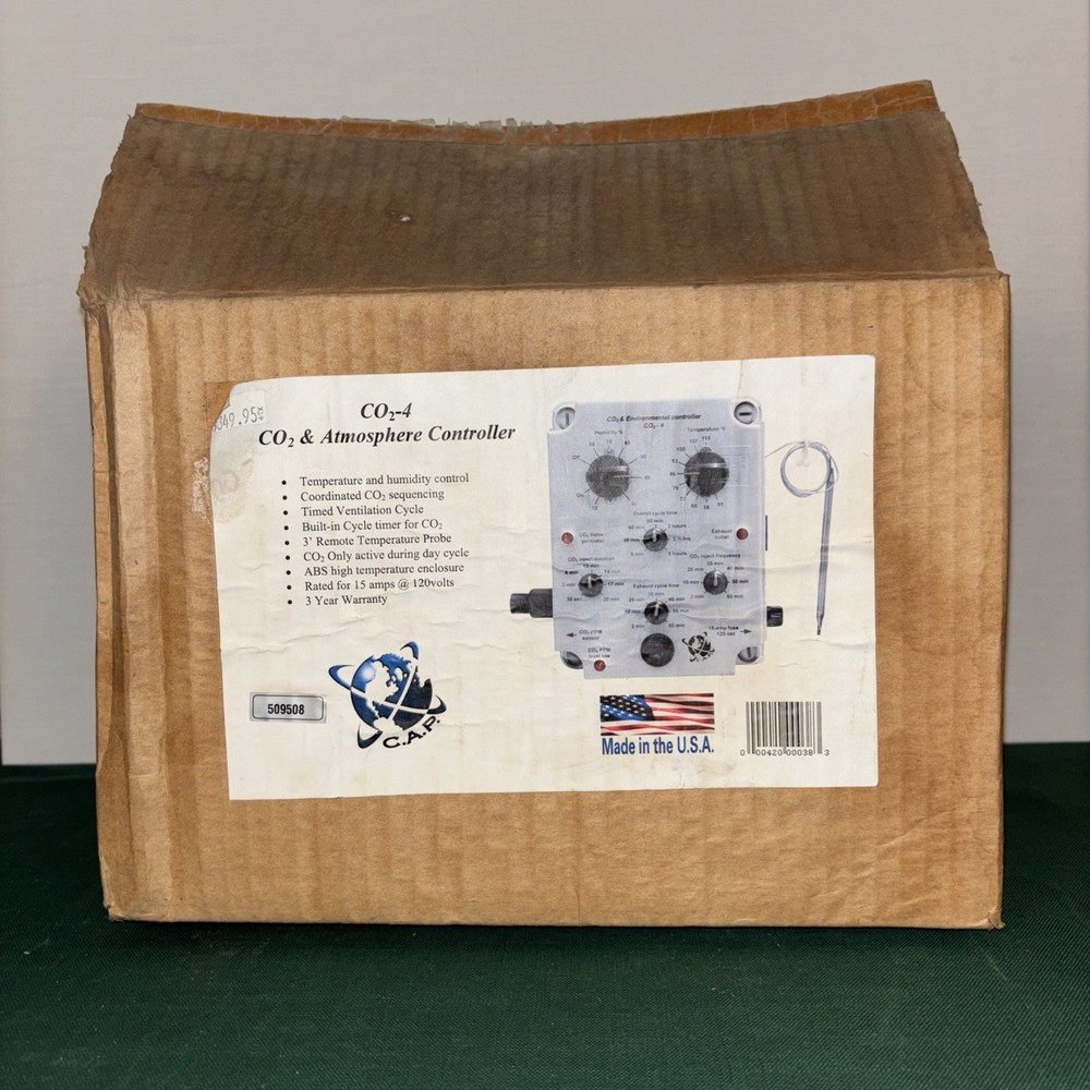 C.A.P. CO2-4 CO2 & Environmental Controller Open Box Hydroponic Grow Room